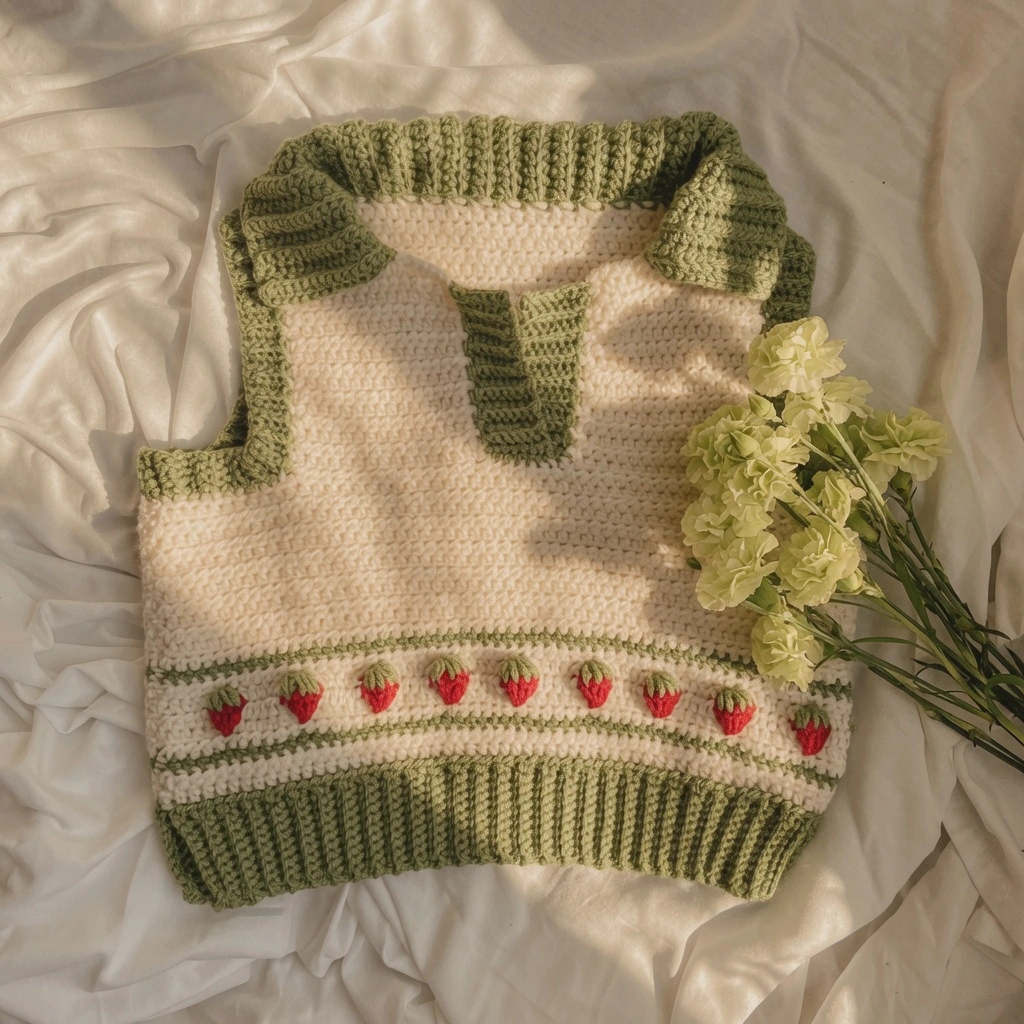 Everyday Crochet Sweater Vest Top – Free Pattern + Video Tutorial